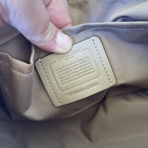 NWT Coach Teri Bag Canvas With Blueberry Print - Picture 7 of 8